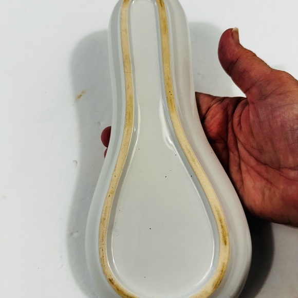 Home Essentials Ceramic white Pineapple 9-1/2” Spoon Rest - Picture 2 of 5